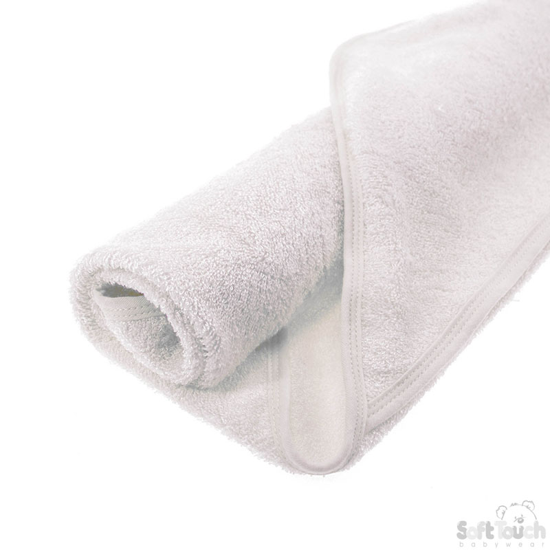 HT45 Badcape super soft uni White., foto 2 van 2