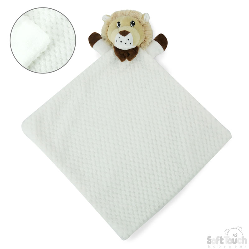 Soft Touch BC46 Knuffeldoekje Leeuw Wit.