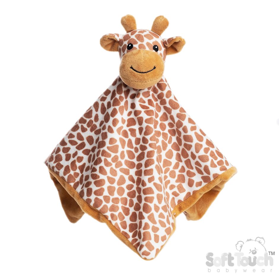 BC58 Soft Touch knuffeldoekje Giraffe Off white/bruin.