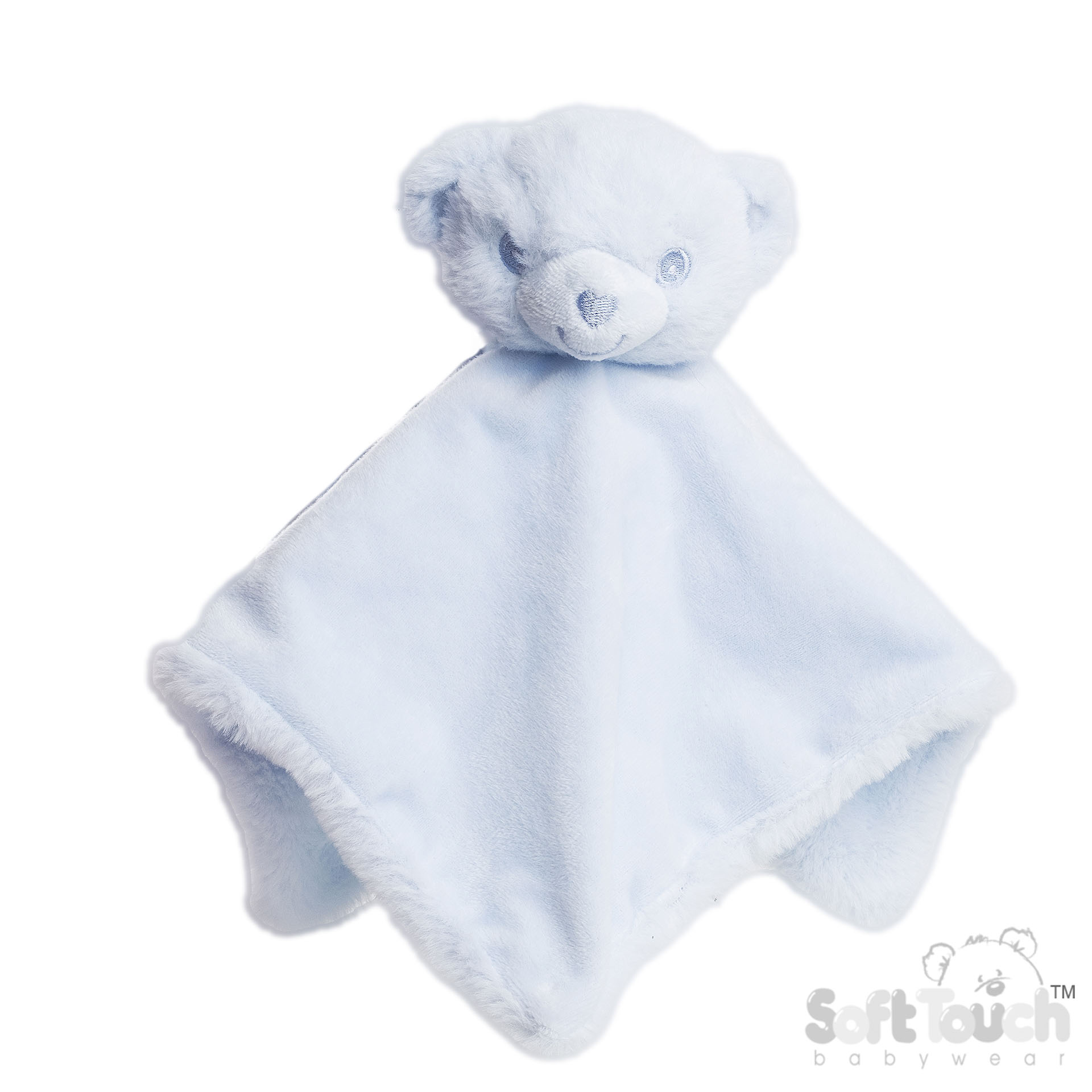 Soft Touch EBC60 Eco Recycled Knuffeldoekje Beertje Blauw.